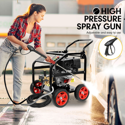 Kolner 9000 5000psi Petrol Engine Pressure Washer 20m Hose Cleaner
