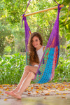 Extra Large Outdoor Cotton Mexican Hammock Chair in Colorina Colour