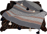Stripes Tassel Throw Multi Color