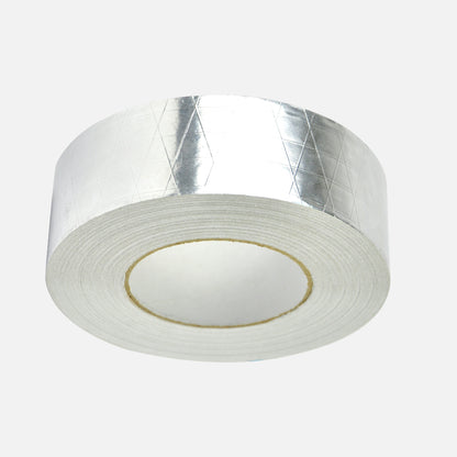 Reinforced Aluminium Foil Tape Insulation Heating Duct Silver 50mm x 50M