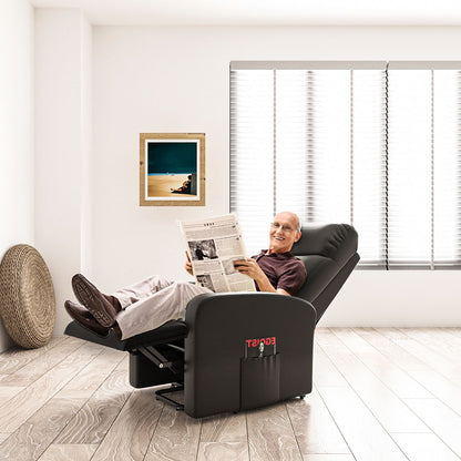 Electric Massage Chair Recliner Chairs Full Body Neck Heated Seat Black