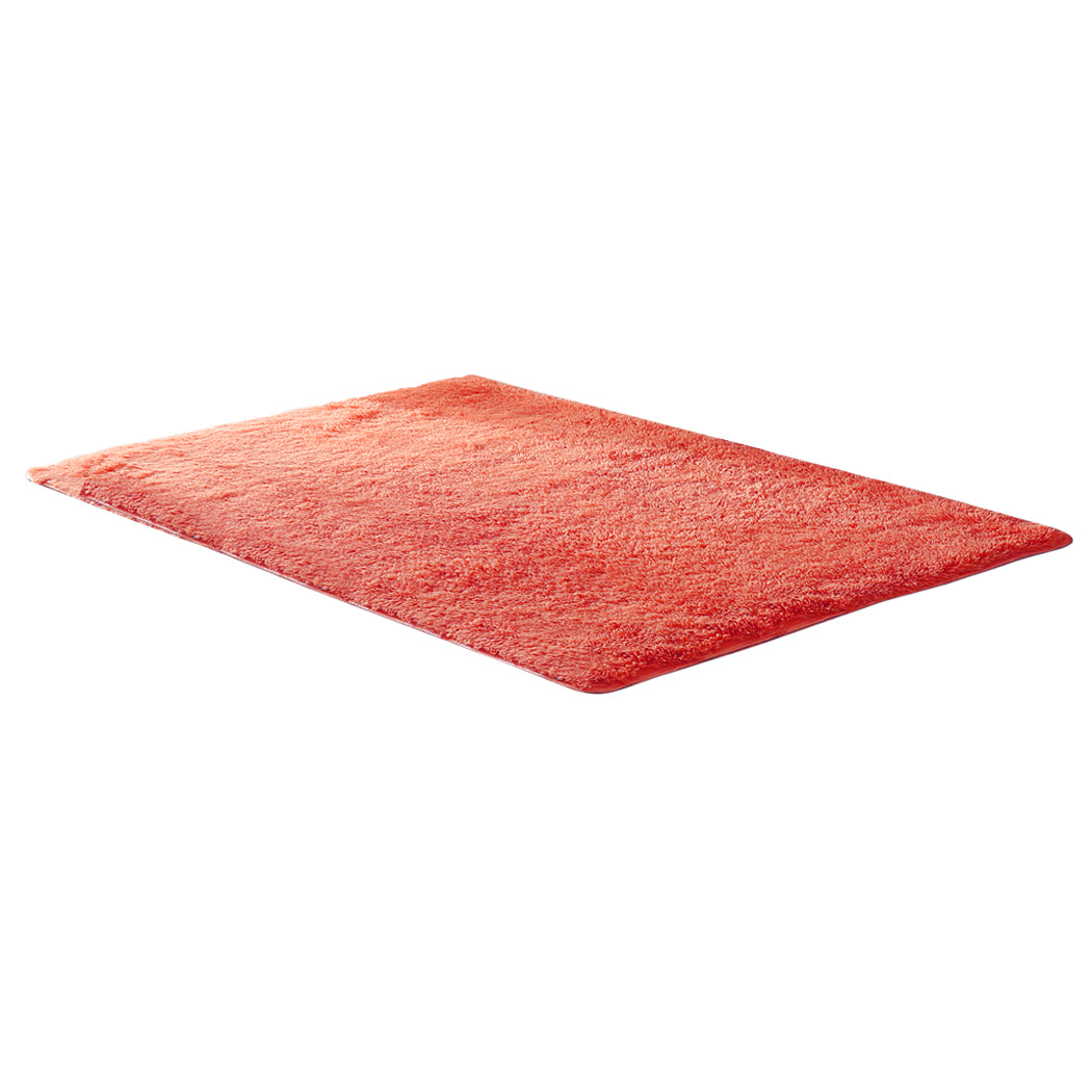 Designer Soft Shag Shaggy Floor Confetti Rug Carpet Home Decor 80x120cm Red