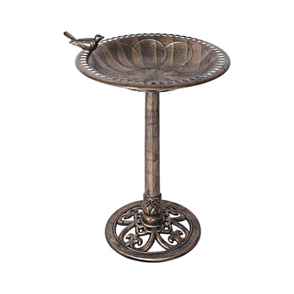 Premium quality 2PC  Bird Bath Feeder Food Station- Bronze