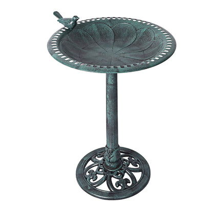 Premium quality 2PC  Bird Bath Feeder Food Station -Green