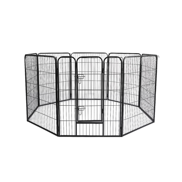  8 Panel Pet Dog Playpen Puppy Exercise Cage Enclosure Fence Cat Play Pen 40''