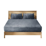 Fully elastic fitted sheet Double Size Dark Grey
