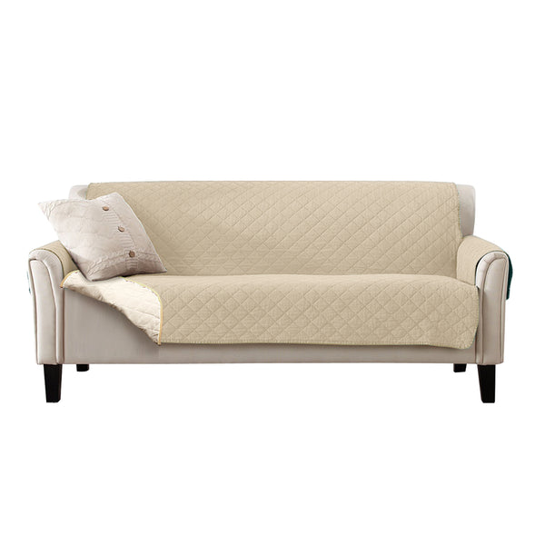 3 Seater Quilted Couch Sofa Cover