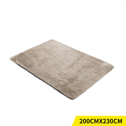 Designer Soft Shag Shaggy Floor Confetti Rug Carpet Home Decor 200x230cm Tan
