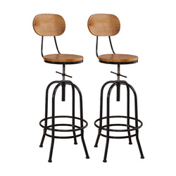2x Industrial Bar Stools Kitchen Stool