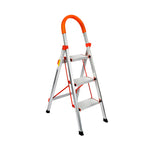 3 Step Ladder Multi-Purpose Folding Aluminium Lightweight Non Slip Platform