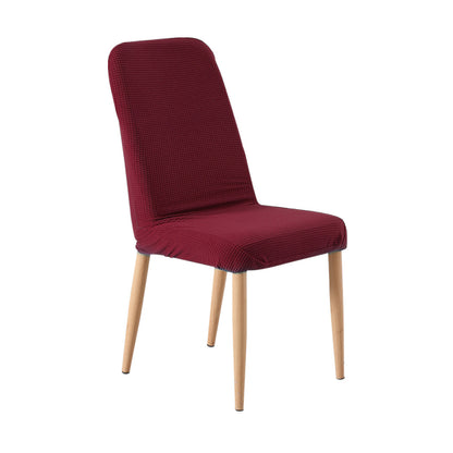 2x Dining Chair Covers Spandex Cover Removable Slipcover Banquet Party Burgundy