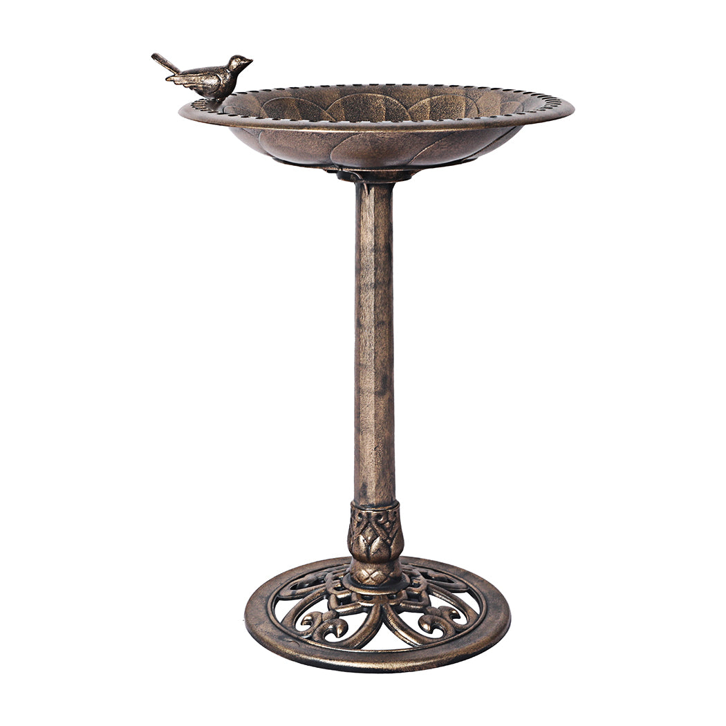 Premium quality 2PC  Bird Bath Feeder Food Station- Bronze