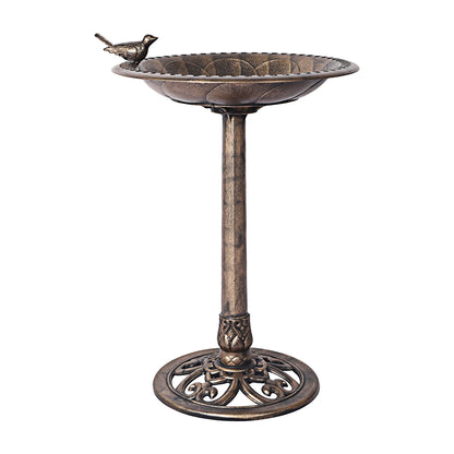 Premium quality 2PC  Bird Bath Feeder Food Station- Bronze