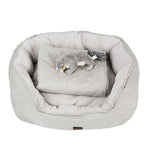 Pet Bed Set Dog Cat Quilted Blanket Beige L
