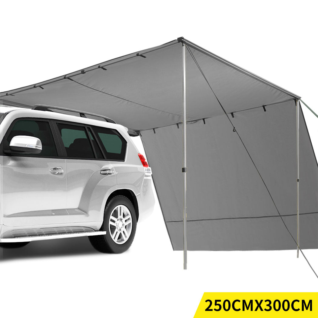 Mountview 2.5x3M Car Side Awning Extension Roof Rack Covers Tents Shades Camping