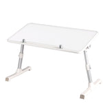Laptop Desk Computer Stand Table Foldable Tray Adjustable Bed Sofa White