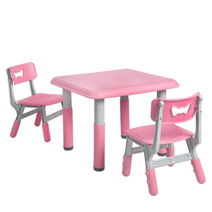 Kids Table and Chairs Children Furniture Toys Play Study Desk Set Pink/Green