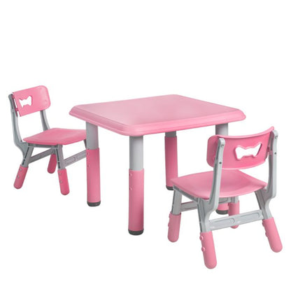 Kids Table and Chairs Children Furniture Toys Play Study Desk Set Pink/Green