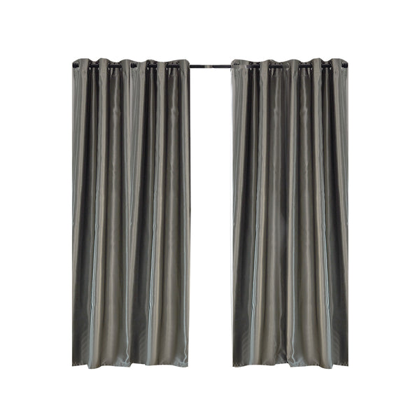  Bedroom Blockout Curtains Grey 140CM x 244CM