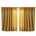 2X Blockout Premium quality Curtains Mustard 240CM x 230CM
