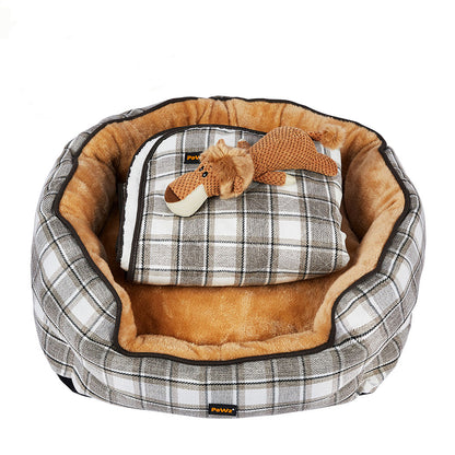 Pet Bed Set Dog Cat Quilted Blanket L 
