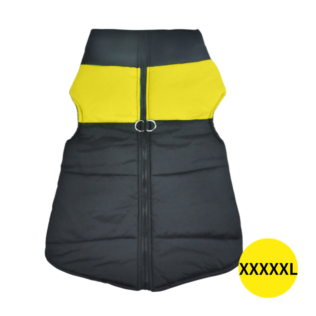 PaWz PaWz Dog Winter Jacket Padded Pet Clothes Windbreaker Vest Coat 5XL Yellow