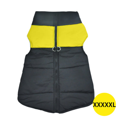 PaWz PaWz Dog Winter Jacket Padded Pet Clothes Windbreaker Vest Coat 5XL Yellow