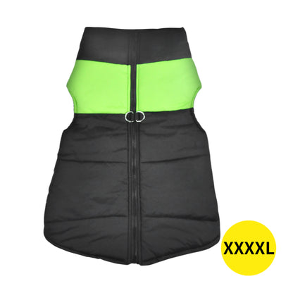 PaWz Dog Winter Jacket Padded  Pet Clothes Windbreaker Vest Coat 4XL Green