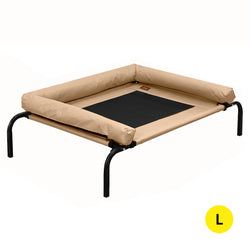 Pet Bed Heavy Duty Frame Hammock Trampoline Tan