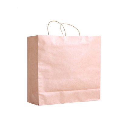 50x Brown Paper Bag Kraft Eco Recyclable