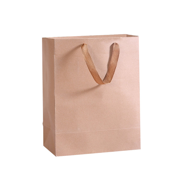  50x Brown Paper Bag Eco Recyclable Shopping Retail Bags