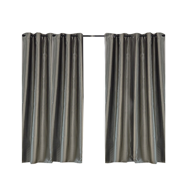  Bedroom Blockout Curtains Grey 180CM x 213CM