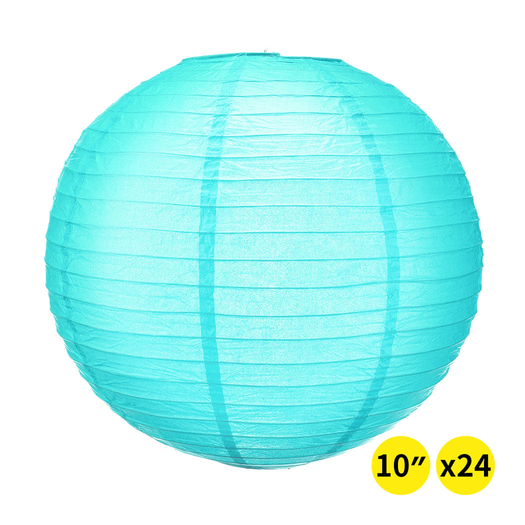 Paper Lanterns Sky Blue Colour