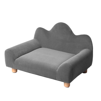 Chaise Lounge Non-slip feet pads Pet Sofa Soft Grey