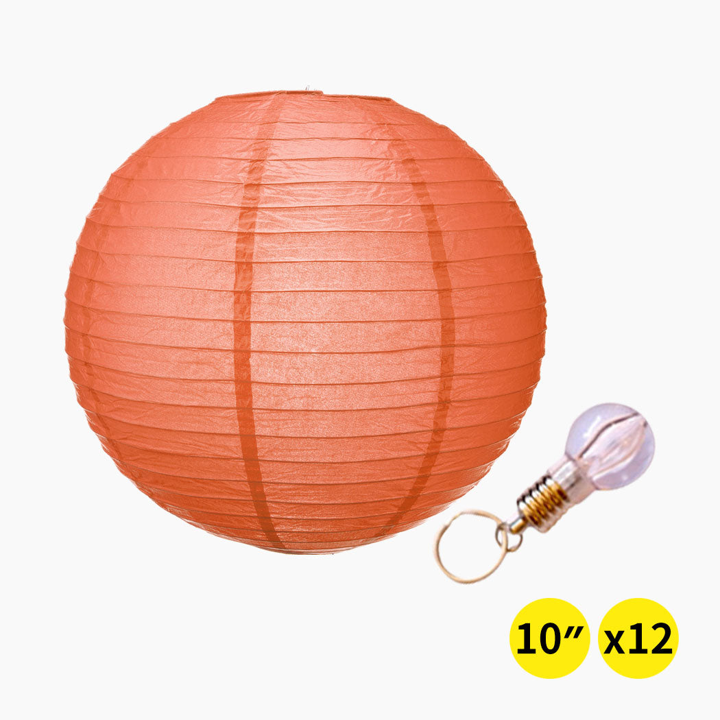 12" Paper Lanterns for Wedding Party Red Colour
