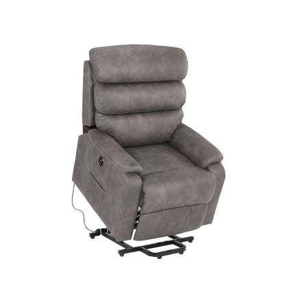 Recliner Chair Electric Lift Chair Armchair Lounge Sofa Grey USB Charge
