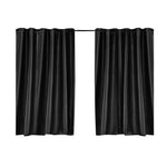 Bedroom Blockout Curtains Black 300CM x 230CM