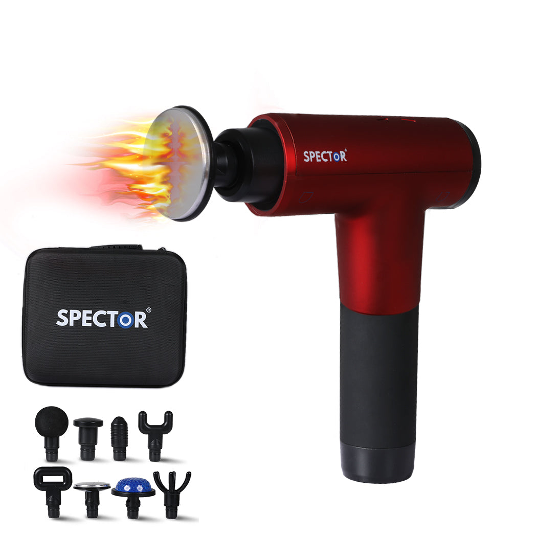 Massager Gun 8 Head Red