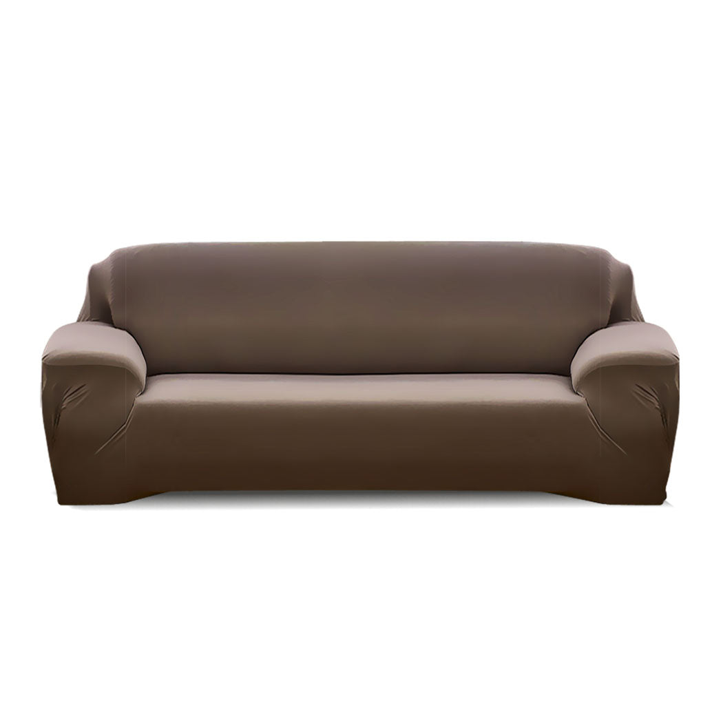 Easy Fit Stretch Couch Sofa Slipcovers Protectors Covers 3 Seater Taupe