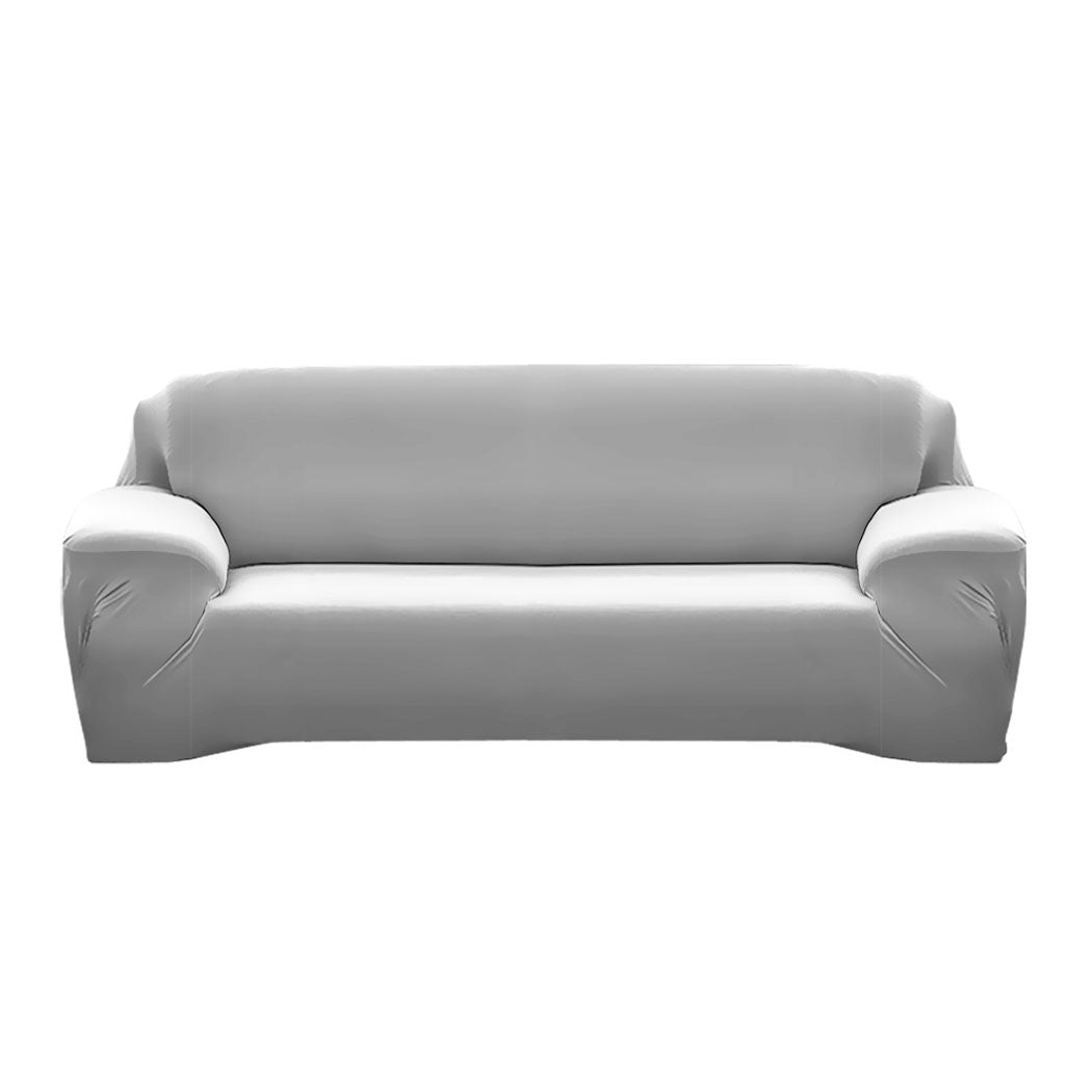 Easy Fit Stretch Couch Sofa Slipcovers Protectors Covers 3 Seater Grey