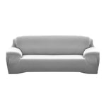 Easy Fit Stretch Couch Sofa Slipcovers Protectors Covers 3 Seater Grey