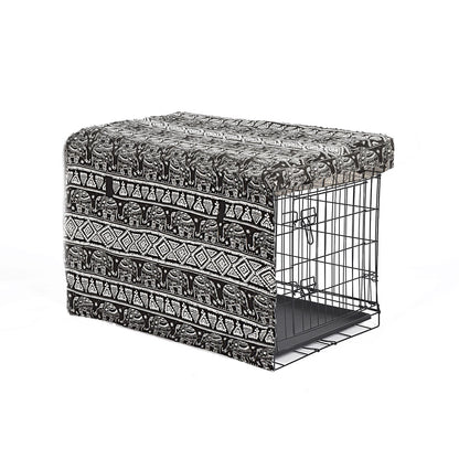 Metal Dog Kennel Black 40"

