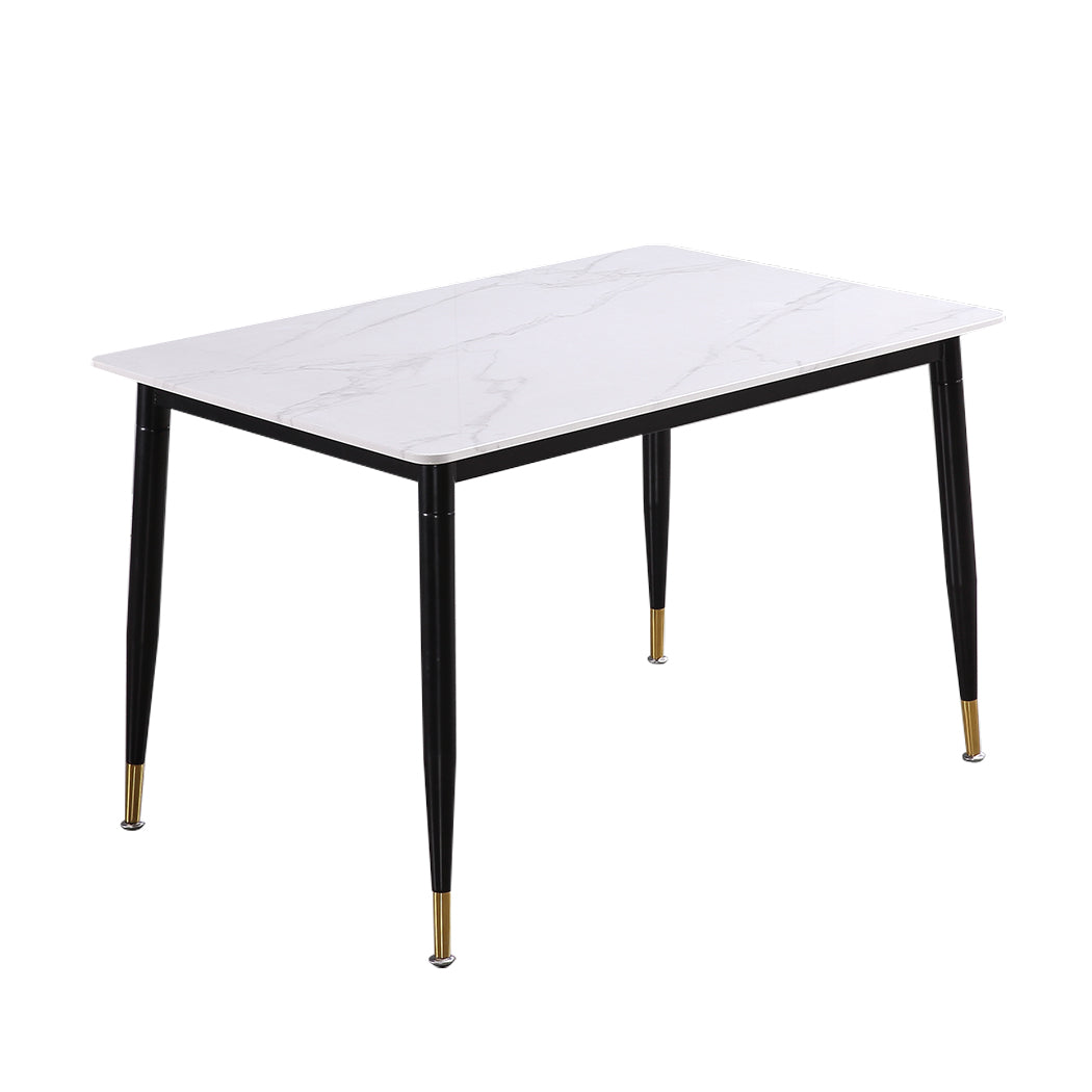 Metal Dining Table Legs Steel White