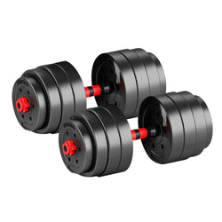 40KG Adjustable Rubber Fitness Dumbbells
