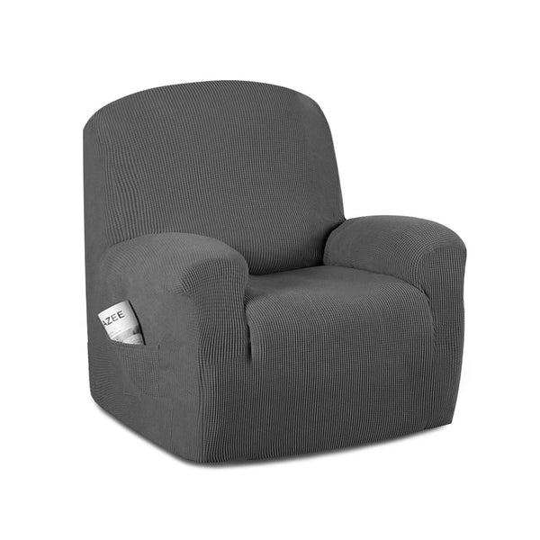  Sofa Cover Recliner Chair Covers Protector Slipcover Stretch Coach Lounge Grey