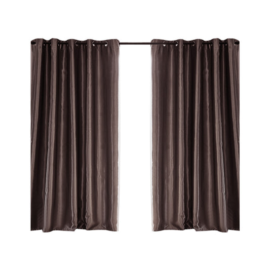 Bedroom Blockout Curtains Taupe 180CM x 213CM