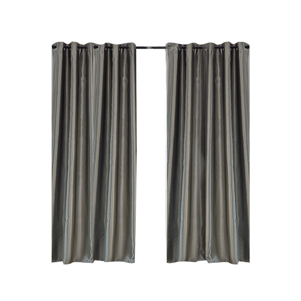  Bedroom Blockout Curtains Grey 140CM x 230CM