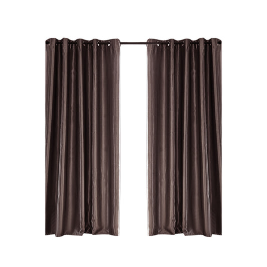 Bedroom Blockout Curtains Taupe 140CM x 230CM