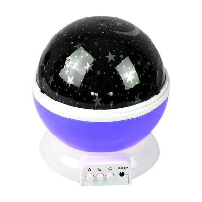 Star Moon Sky Starry Night Projector Light Lamp Purple