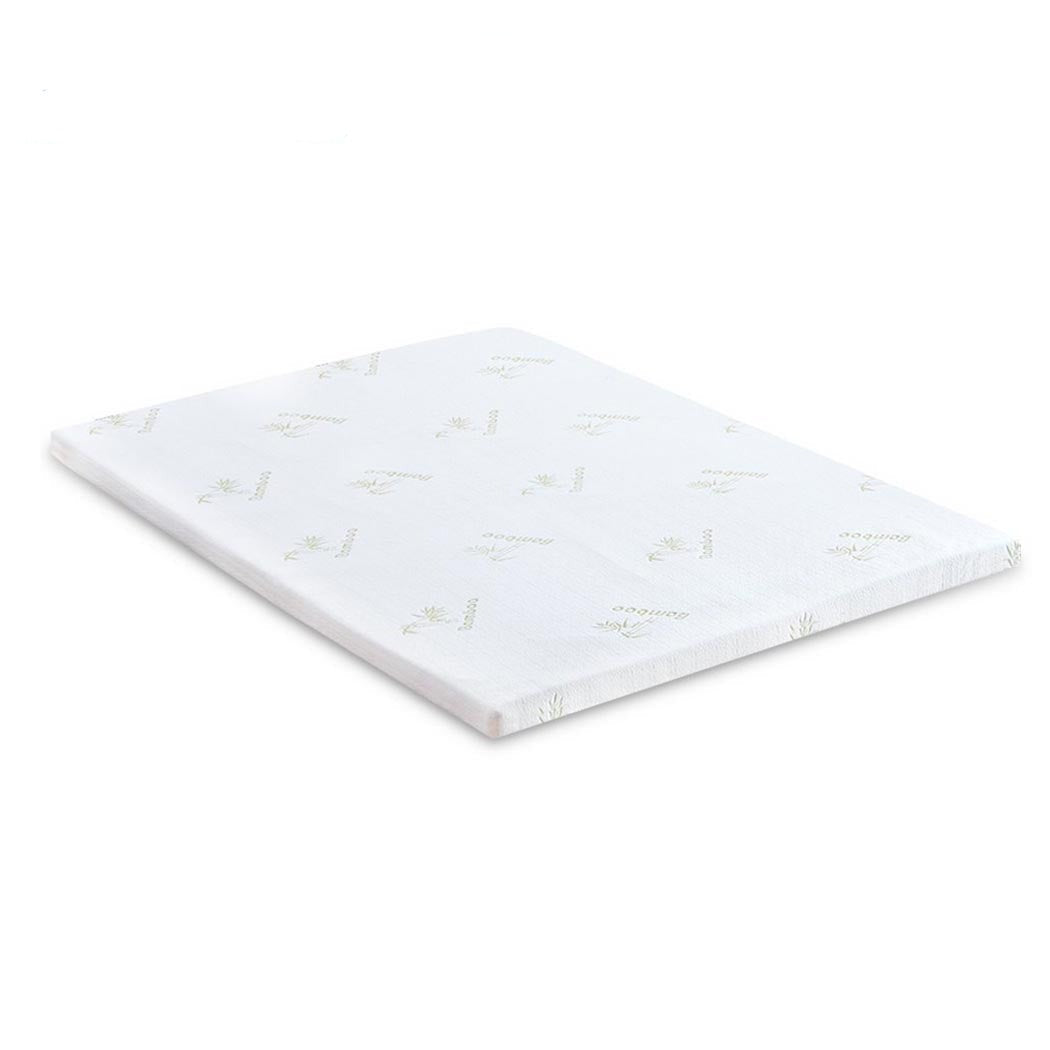 8cm Thickness Cool Gel Memory Foam Mattress Topper Bamboo Fabric Single